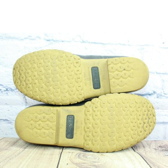 LL Bean Black Rubber Slip On Unlined Moccasin Gumshoes Duck Boots Size 9 M - Picture 10 of 10